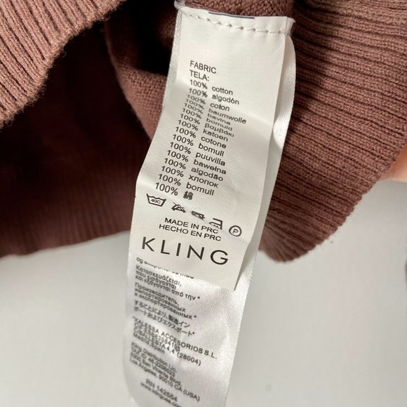 Kling Cropped Brown Le Cookie Monster Sweater - Picture 6 of 7